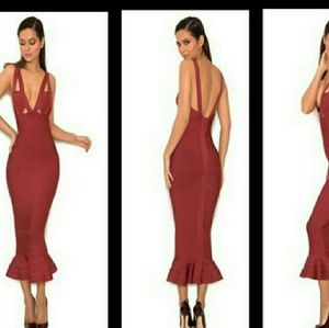 BLACK FRIDAY House of CB Red Bandage Dress